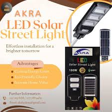 Akra Solar Street Light 50w 100w 150w 200w