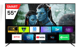 OREL 55 Inch 4K Smart Anroid LED TV with Orange ( 3 Years Warranty )