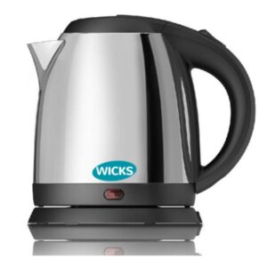Wicks Electric Kettle - 1.8L (1 year company warranty) Stainless Steel Heater Jug silver