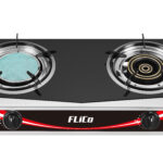 FLICO INFARED/NORMAL GAS STOVE TWO BURNER- S/S