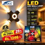 Akra 5W 4Gun Bubble Wall Lamp