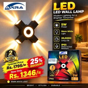 Akra 5W 4Gun Bubble Wall Lamp
