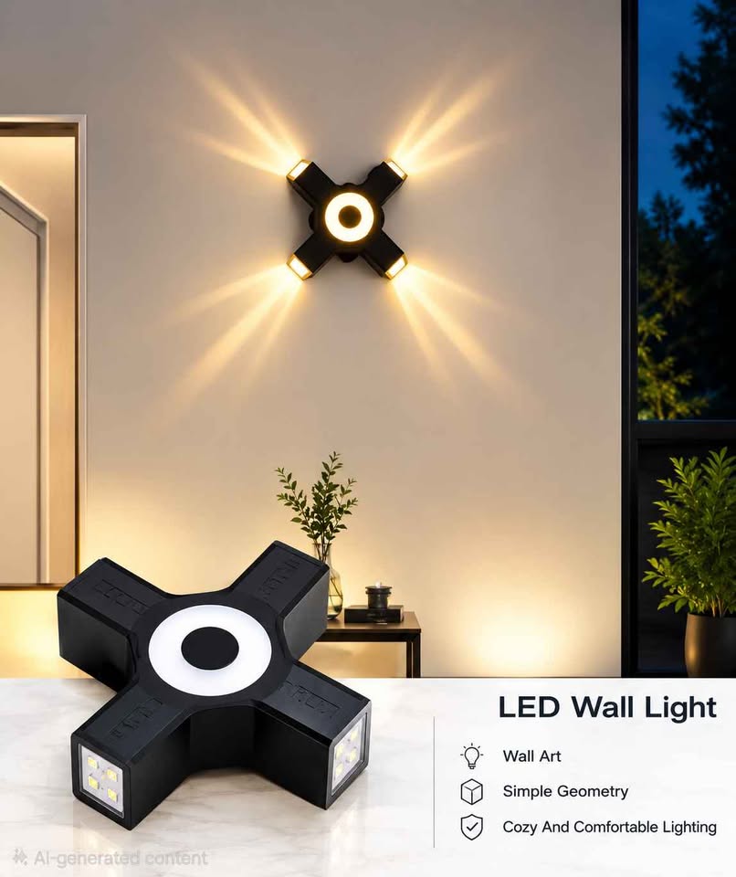 Akra 5W 4Gun Bubble Wall Lamp