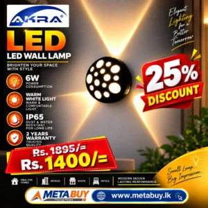Akra 6W 3Gun Bubble Wall Lamp